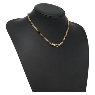 Christian Dior CD Pendant Necklace Gold-plated