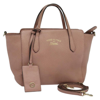 Gucci Swing Crossbody Bag Pebbled Leather