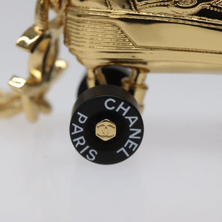 Chanel Vintage CC Bag Charm Metal with Leather
