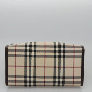 Burberry Nova Check Tote Canvas and Leather