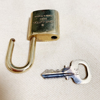 Louis Vuitton Porte Cles Cadena Bag Charm and Key Holder Metal and Enamel