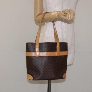 Celine Vintage Macadam Shoulder Bag Leather