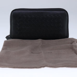 Bottega Veneta Intrecciato Long Zip  Wallet Leather